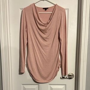 Banana Republic Pink Cowl Neck Sweater